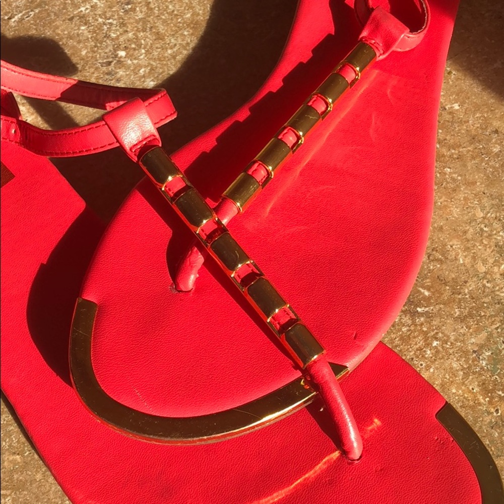 salmon sandals